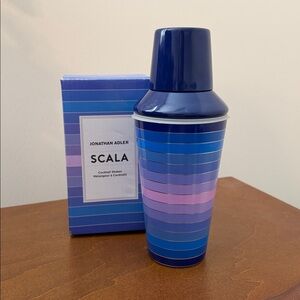 Jonathan Adler Scala Blue and Purple Cocktail Shaker